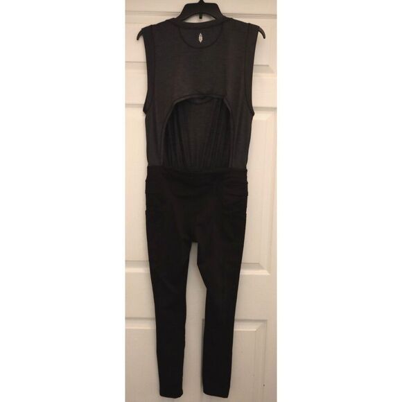 FP Movement OB1697039 Women's Sz S Black Off To The Races 1-Pc Jumpsuit - Picture 2 of 12